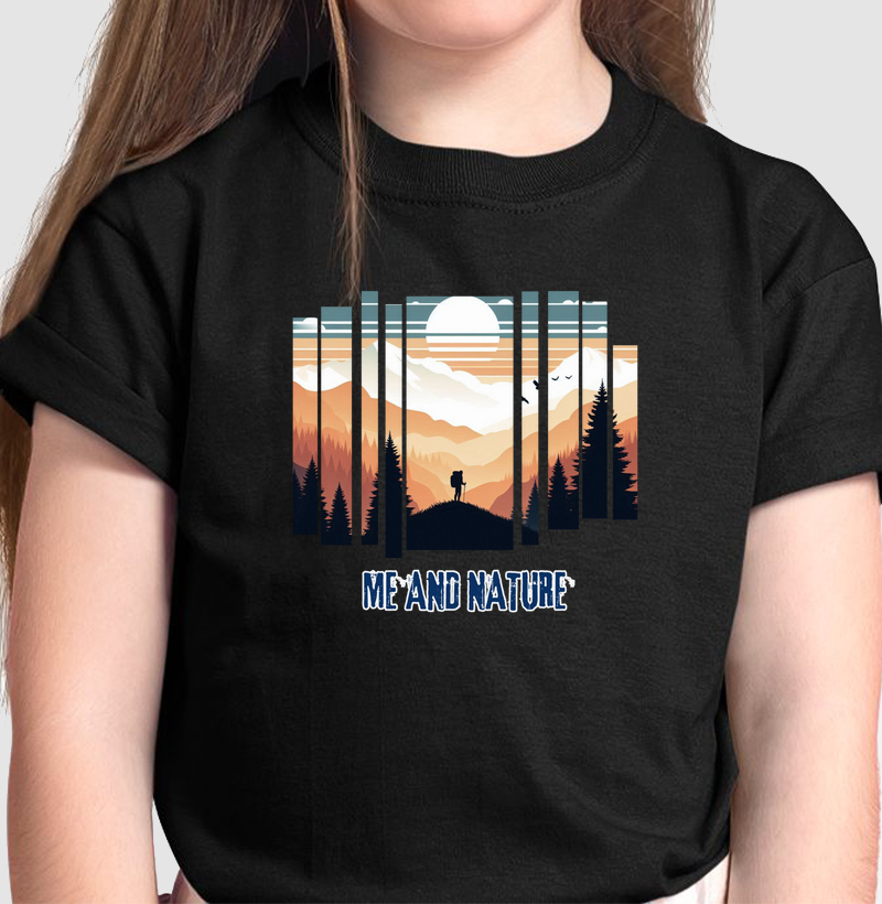 Camiseta Infantil Me and Nature