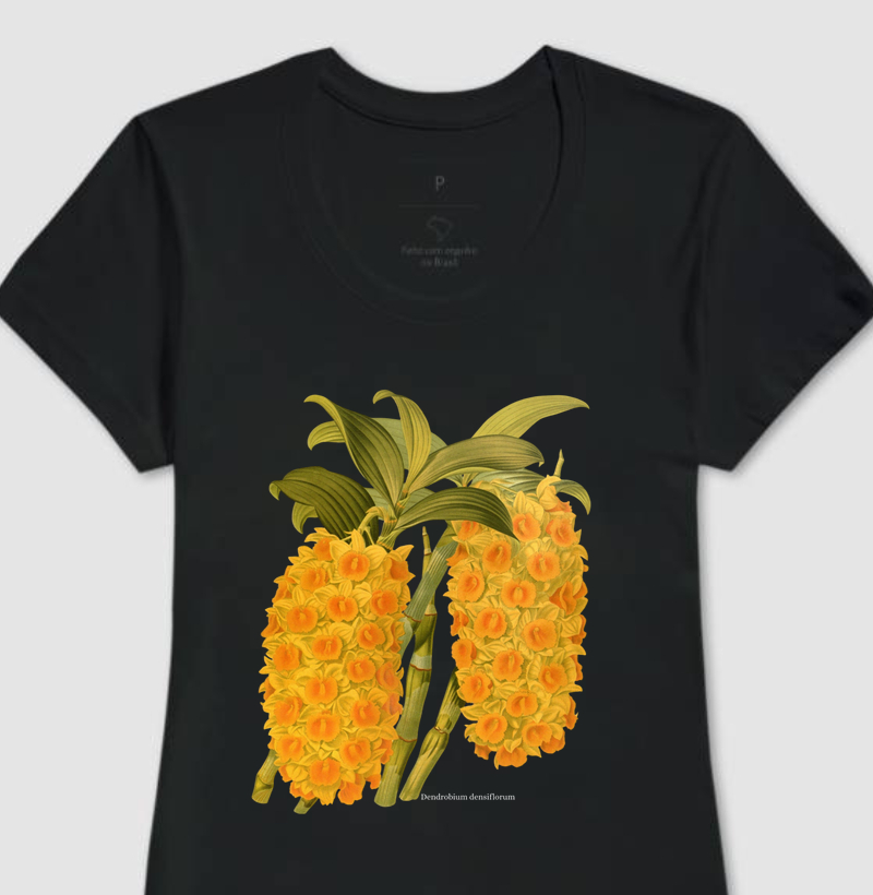 Camiseta Feminina Dendrobium densiflorum