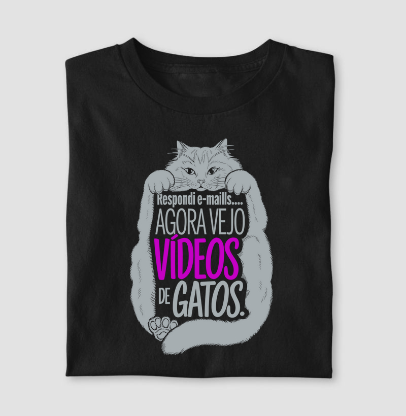 Camiseta Vídeo de Gatos