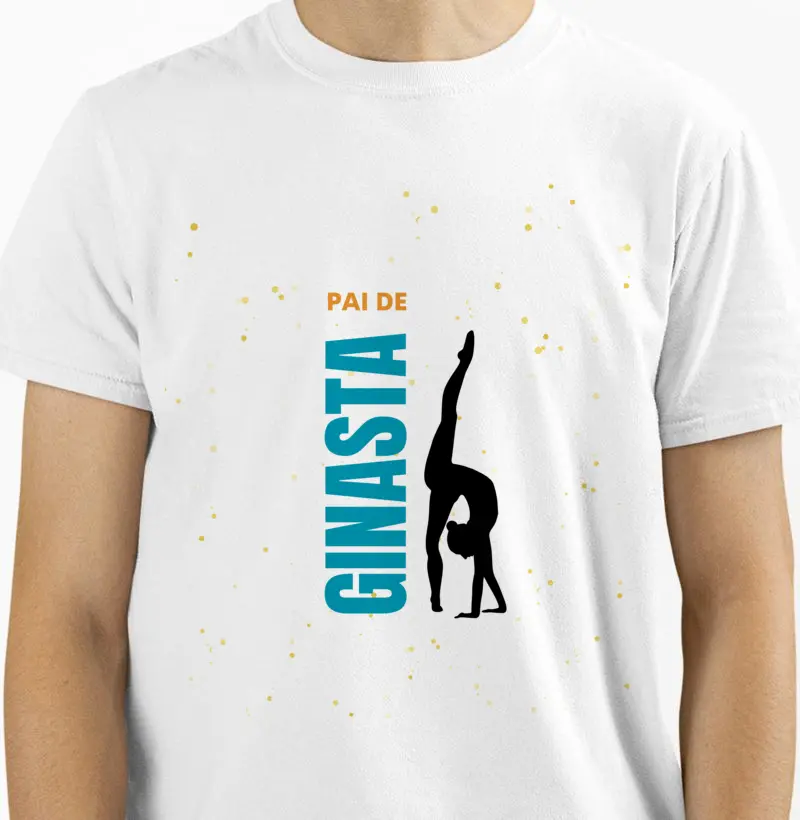Camiseta Pai de Ginasta - Arte em Movimento