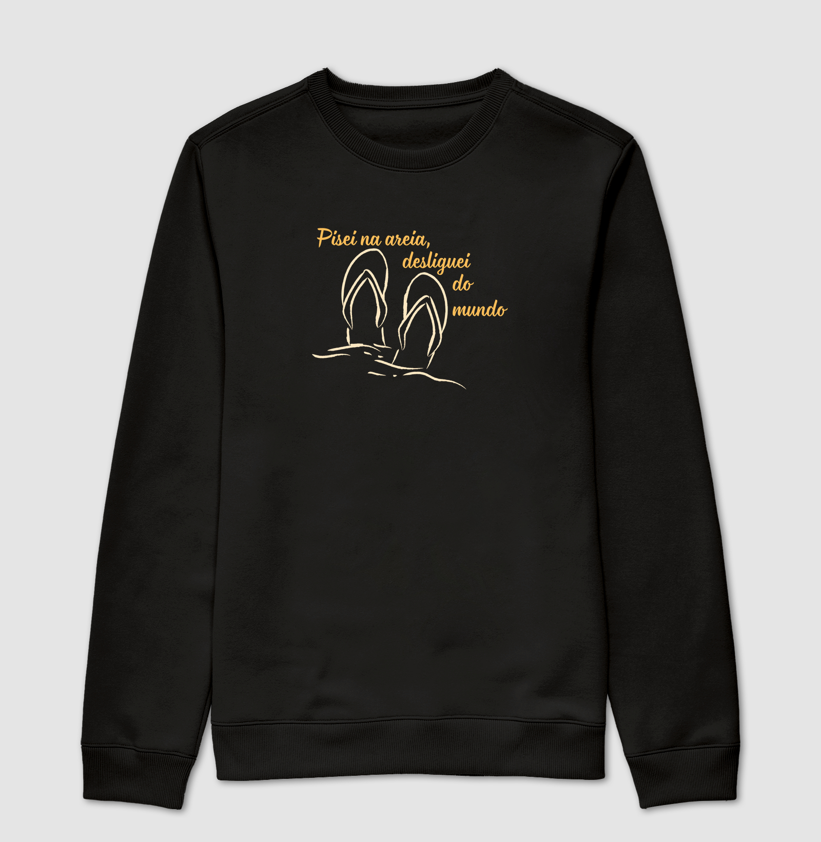 Pisei na areia, desliguei