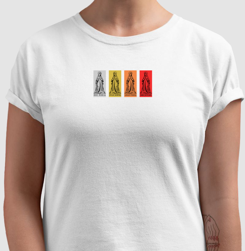 Camiseta Marias Branca Feminina