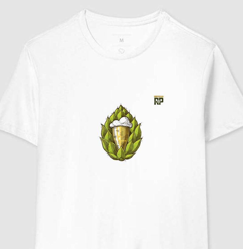 Camiseta Lúpulo com Copo de Cerveja CL