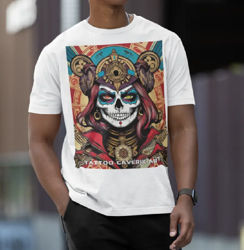 Skate Skull Style: Camiseta Streetwear com Estilo de Skate e Caveira