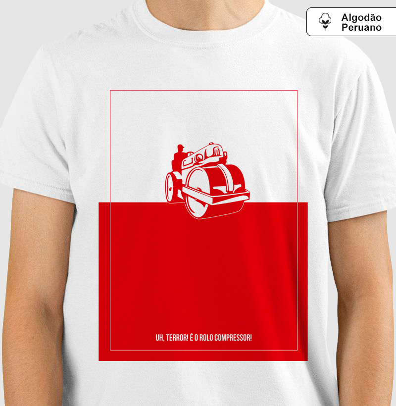 Camiseta Algodão Peruano Rolo Compressor