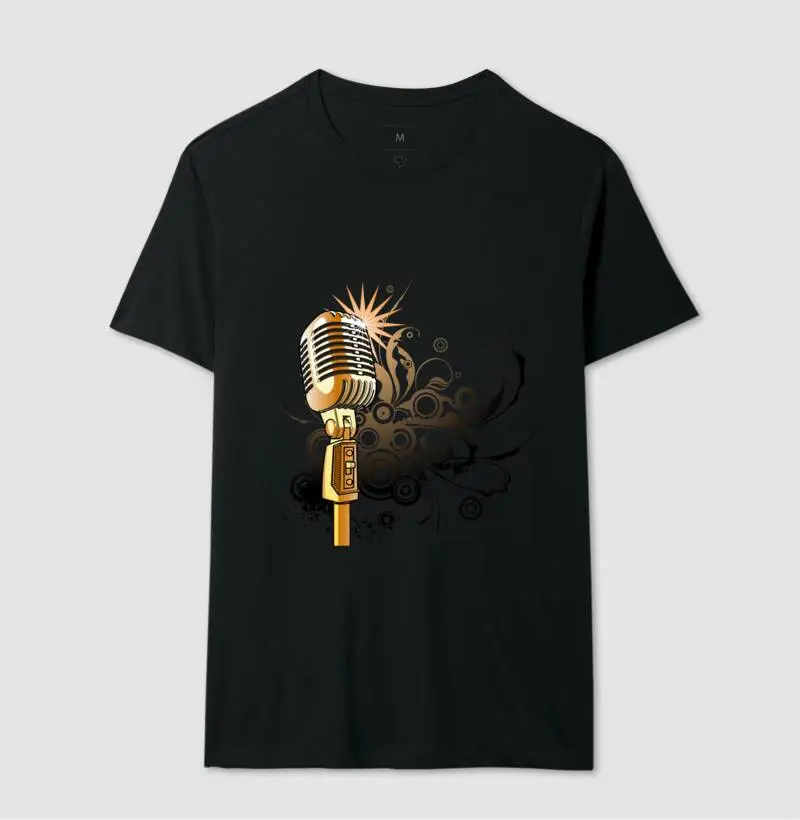 Camiseta microfone 