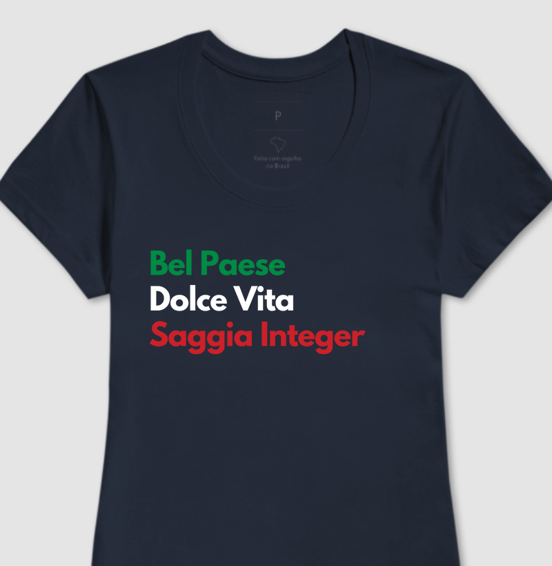 Camiseta Italia Bel Paese & Dolce Vita 0017 - Femme