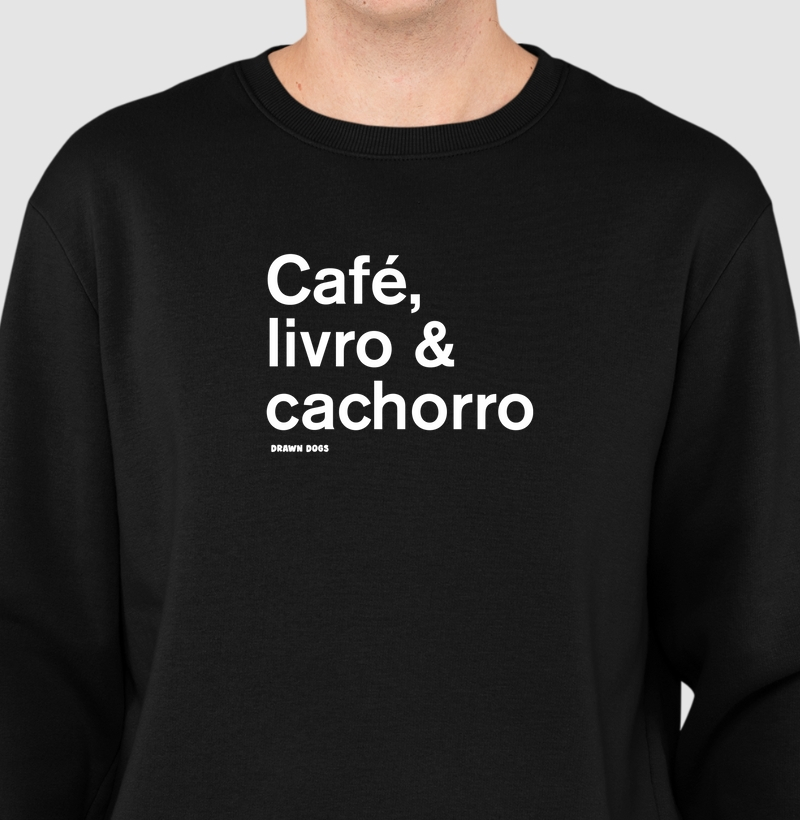 Café, livro & cachorro