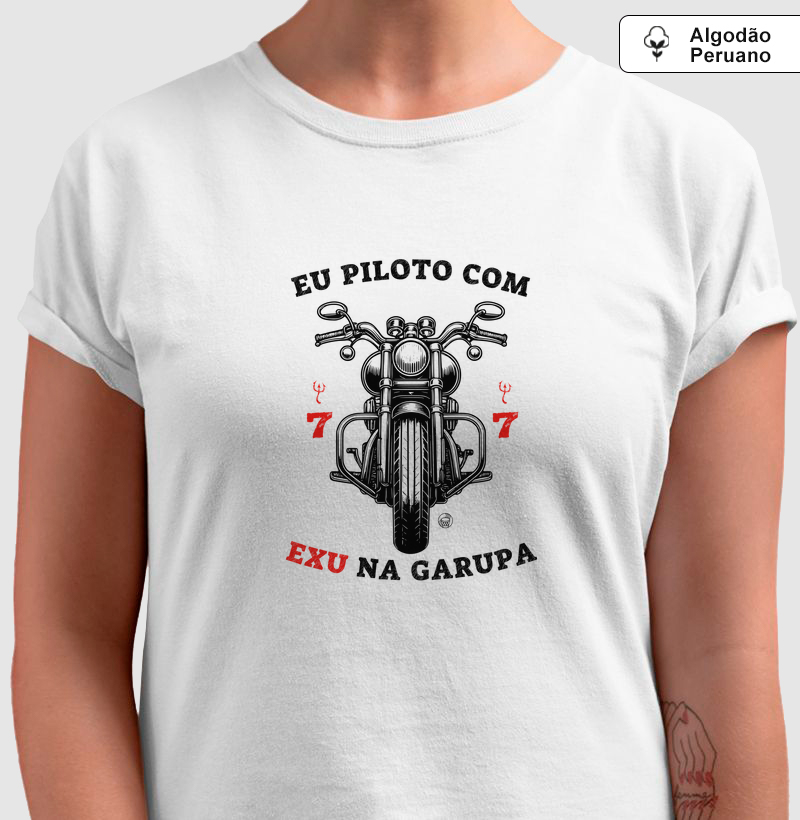 Eu piloto com Exu na garupa