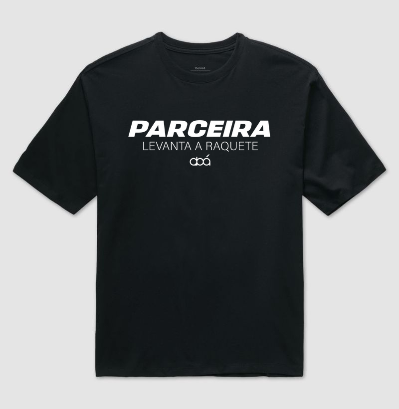 Parceira Levanta a Raquete - Branco