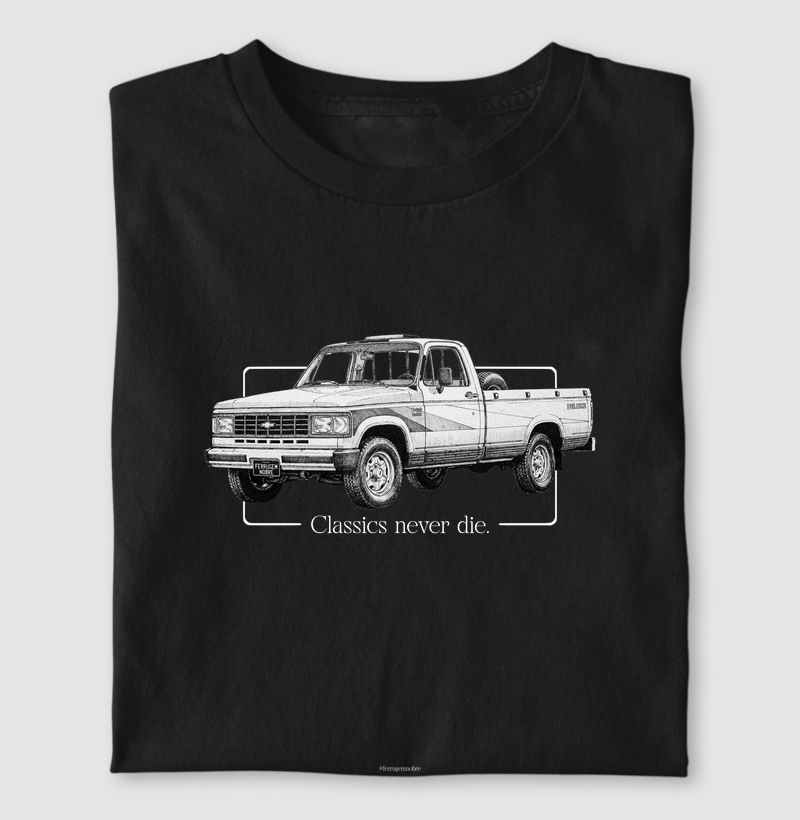 Camiseta Chevrolet D-20 Custom Deluxe - A Lenda do Diesel