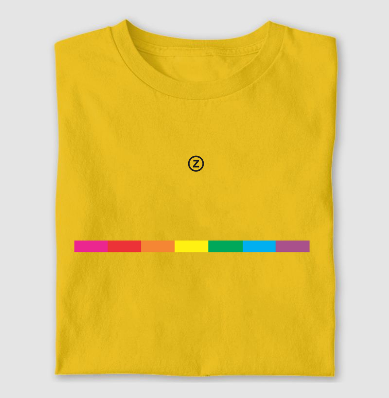 Camiseta barra de cores ZAIRE Clothing