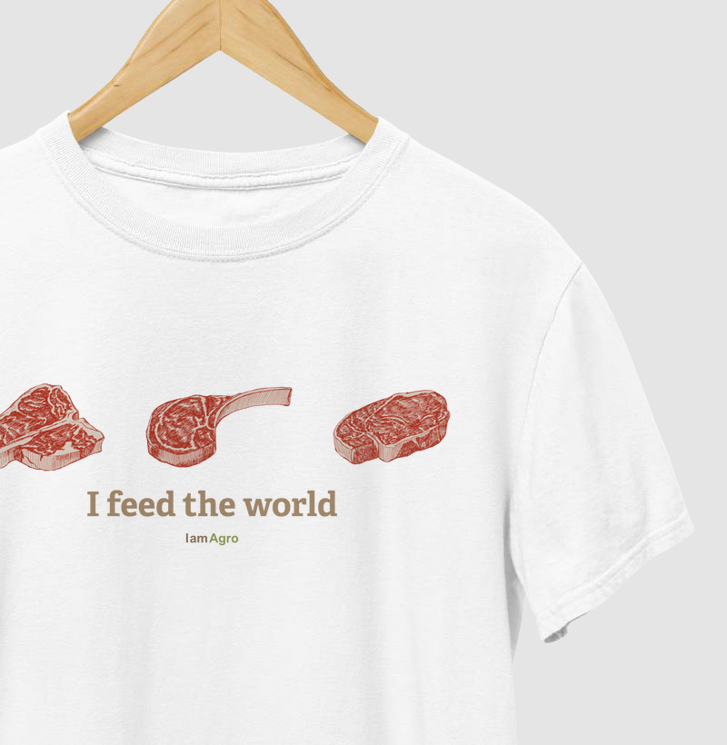 Camiseta Beef agro - Eu alimento o Mundo