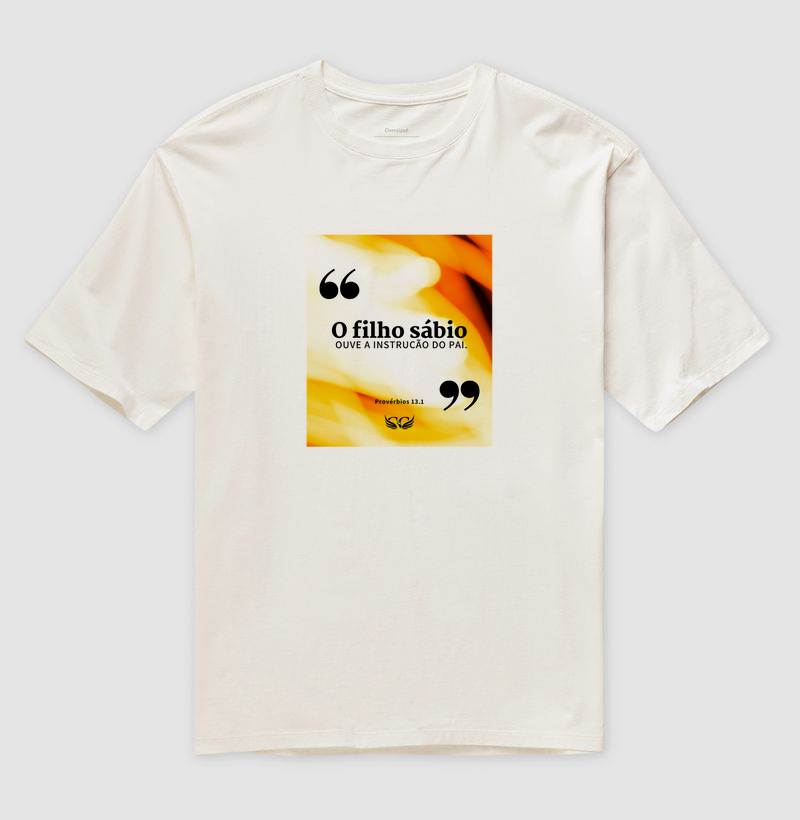 Camiseta Oversized O filho sábio