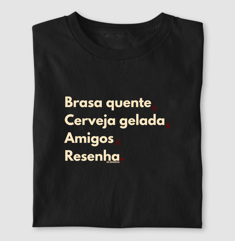 Brasa, cerveja, amigos e resenha