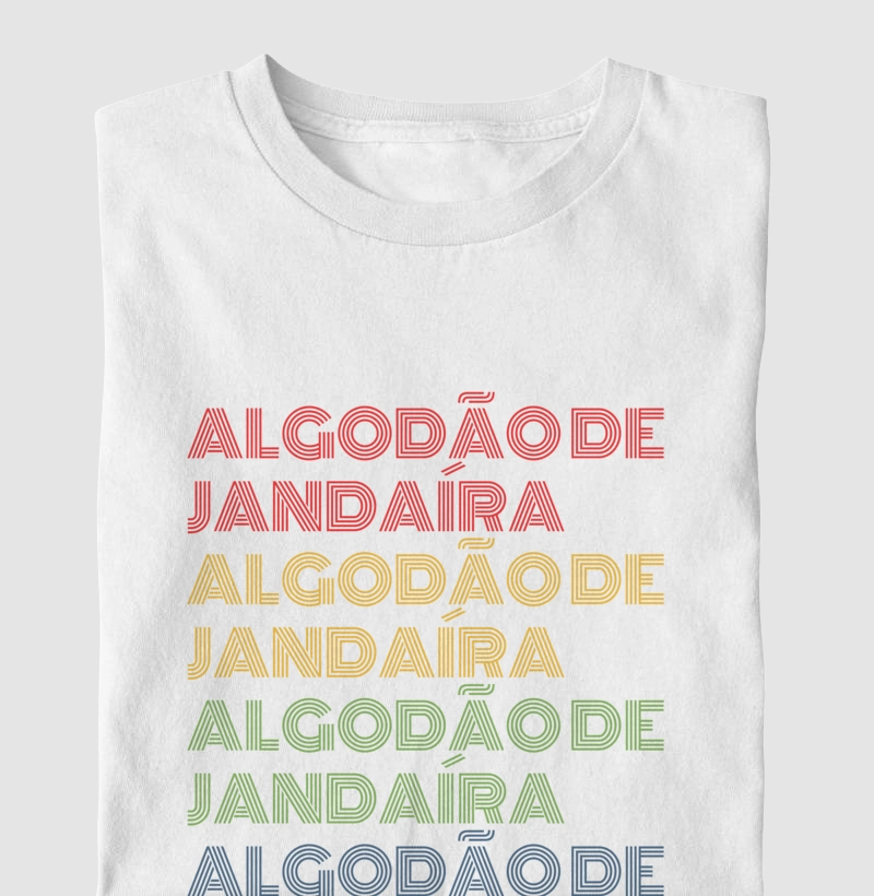 Algodão de Jandaíra Letreiro Retrô