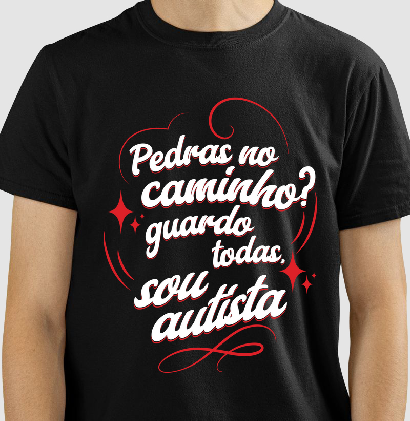 Pedras no Caminho (estampa vermelha)