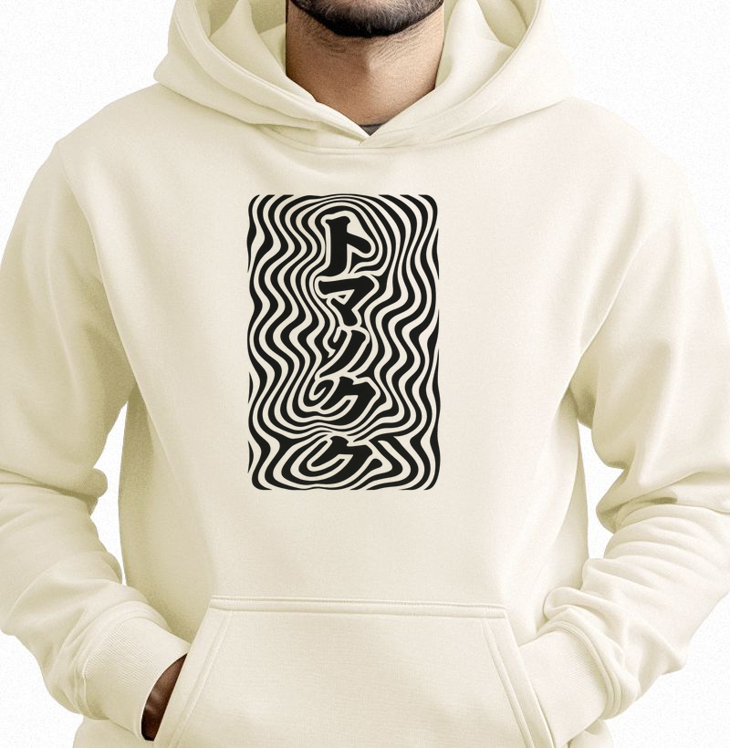 Hoodie Moletom Clássico TOMANOKU™ Tipografia Psicodélica