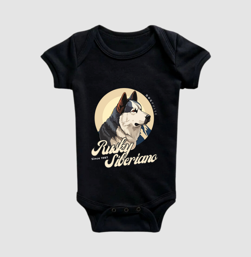 Body Infantil Husky Siberiano Busto Dog Pulse