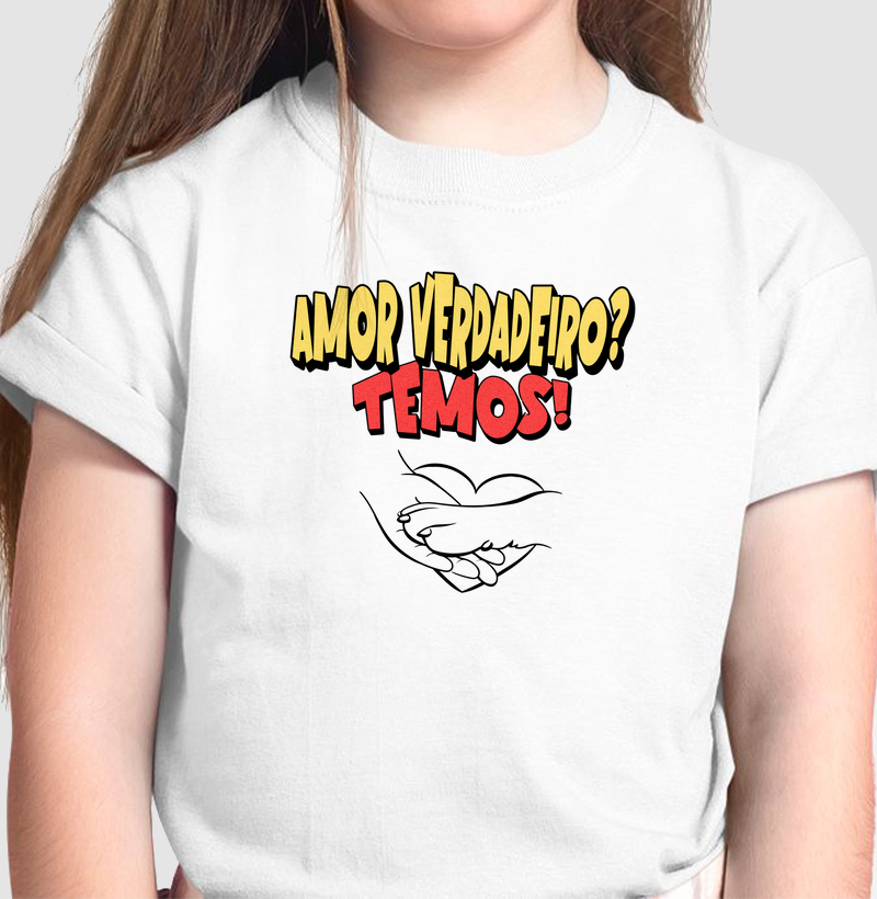 Camiseta Infantil Amor Verdadeiro