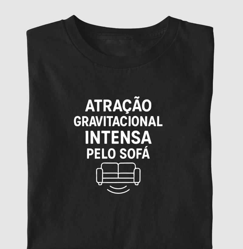 Atração gravitacional pelo sofá