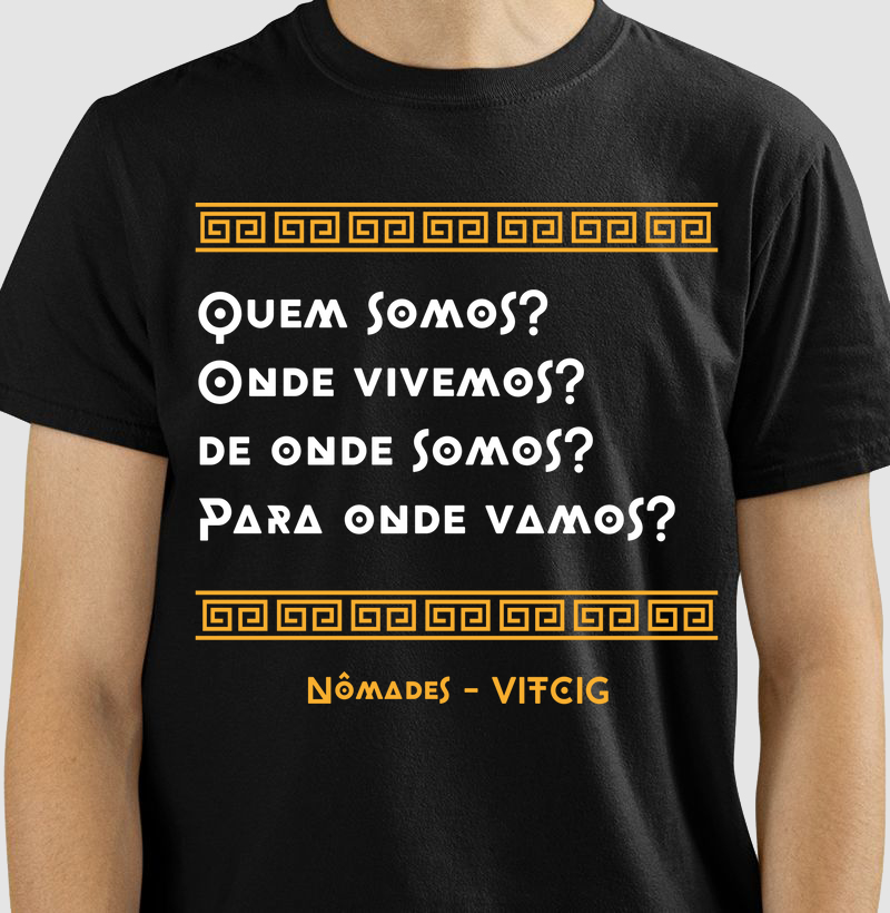 GUIA. T-SHIRT Black Rom - Coleção NOMADS VITCIG