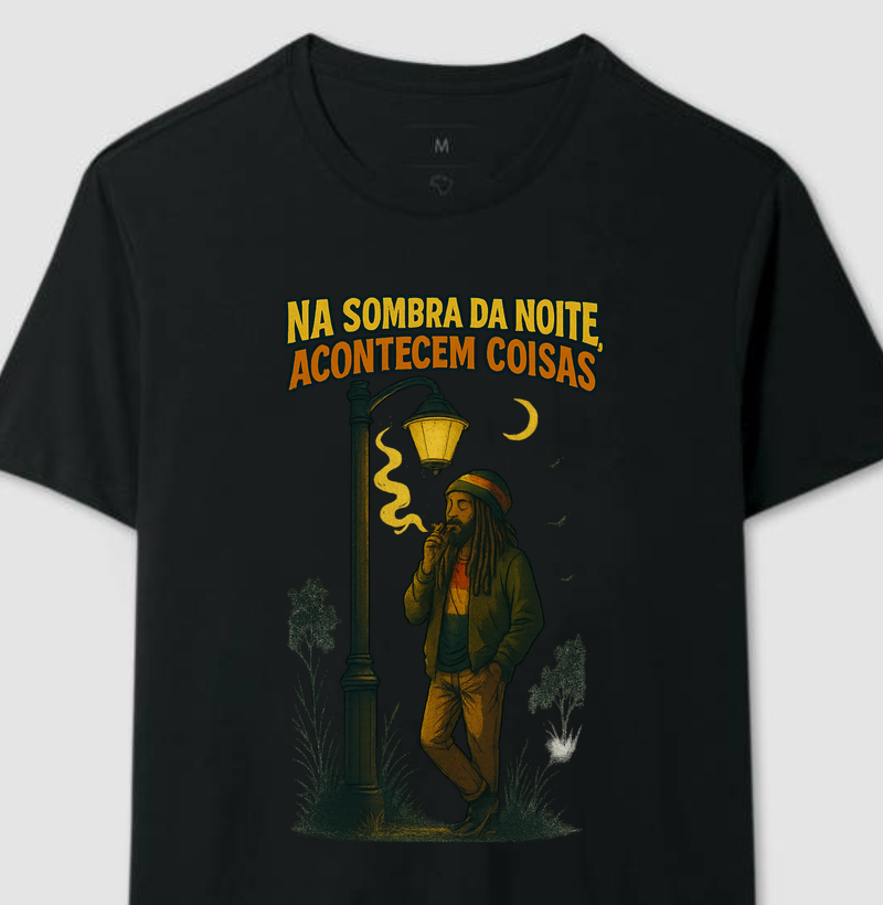 camisa algodão na sombra da noite