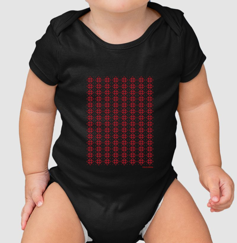 Bordado vermelho