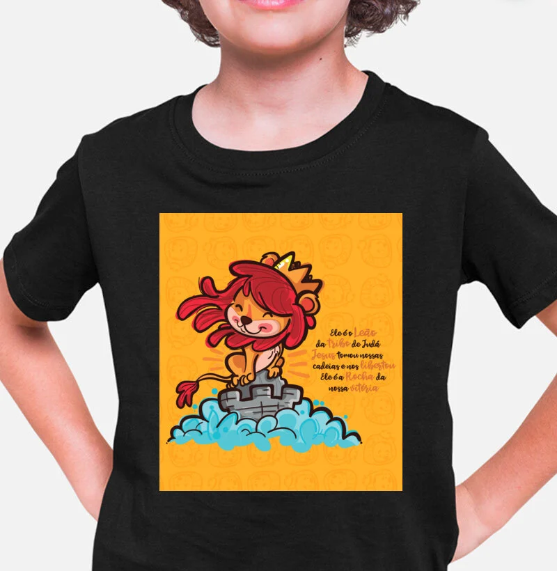 Camiseta Infantil Jesus o Rei