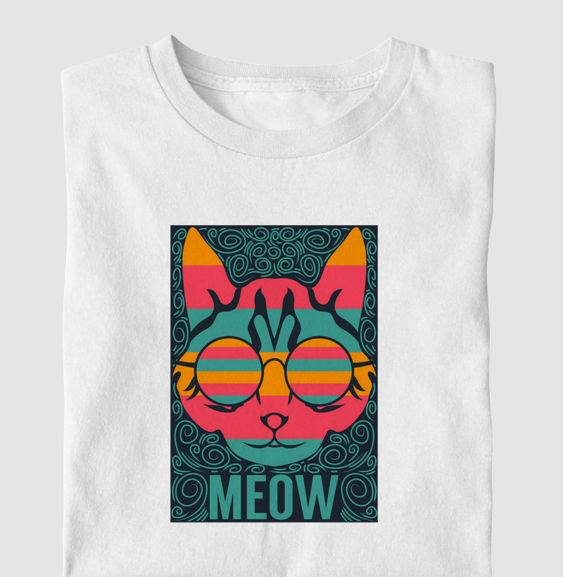 Camiseta Infantil Cat Meow