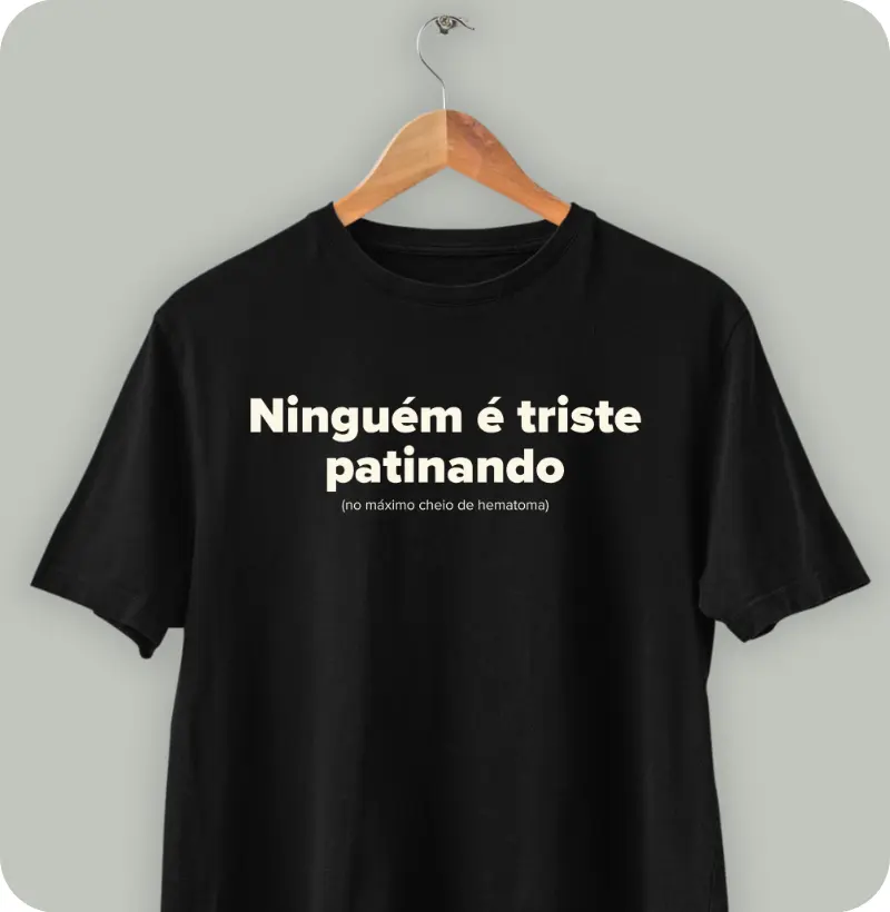 Ninguém é triste patinando