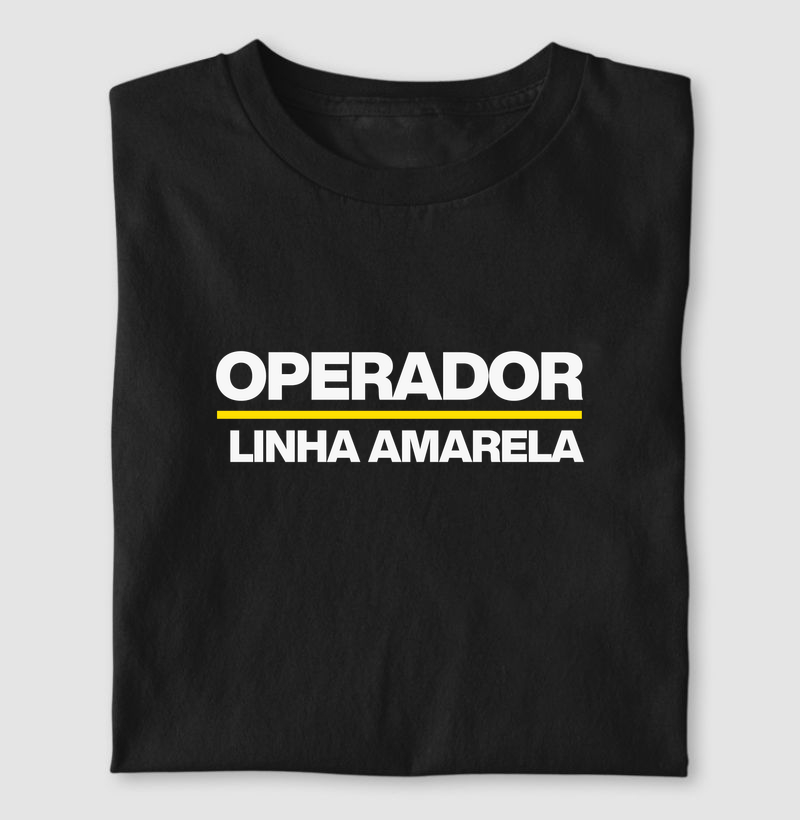 operador de linha amarela