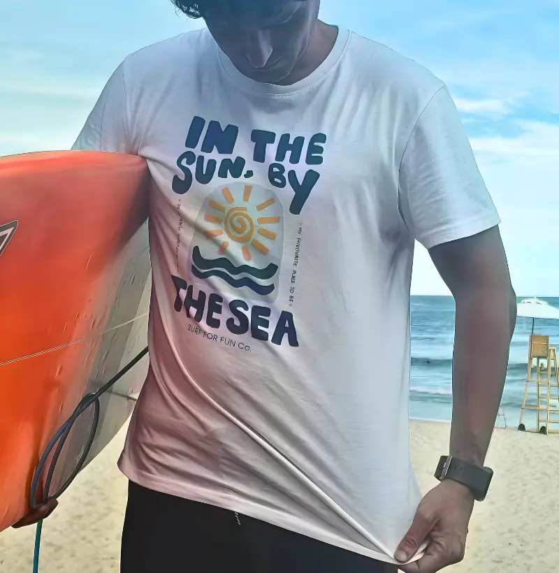 Camiseta In the Sun, By the Sea - Surf For Fun Wear