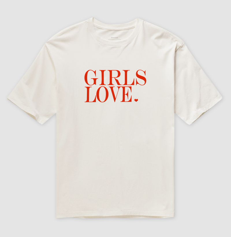 Camiseta Estampada Girls Love