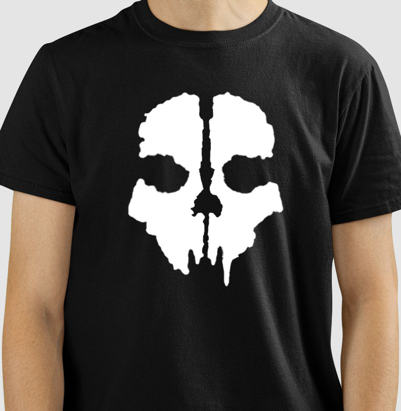 T-shirt Mascara Ghost - Call Of Duty