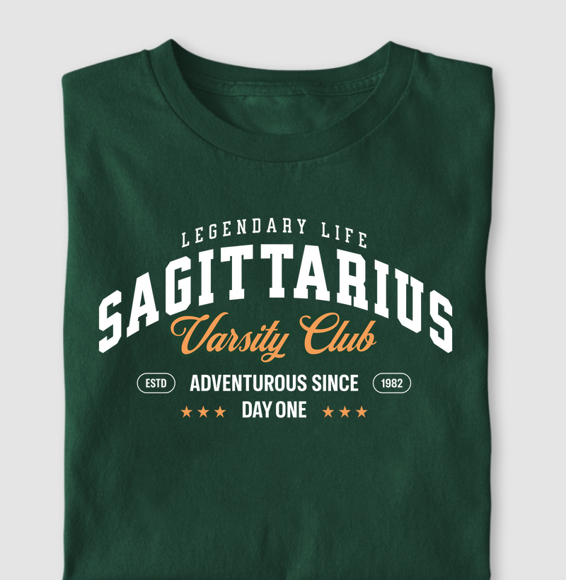 Camiseta Signos SAGITÁRIO - VARSITY CLUB