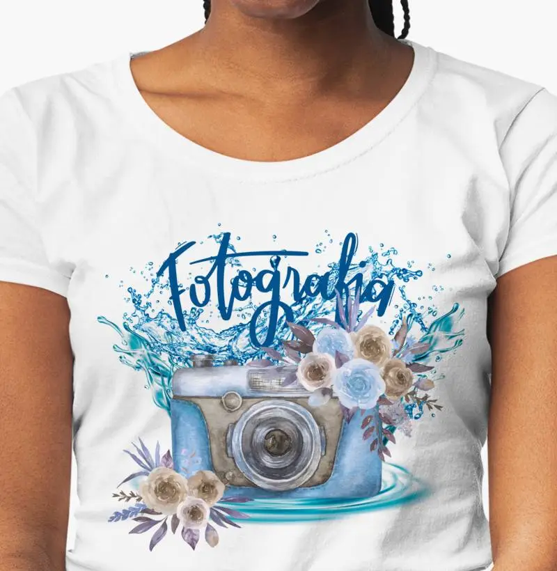 CAMISETA  FEMININA FOTOGRAFIA 