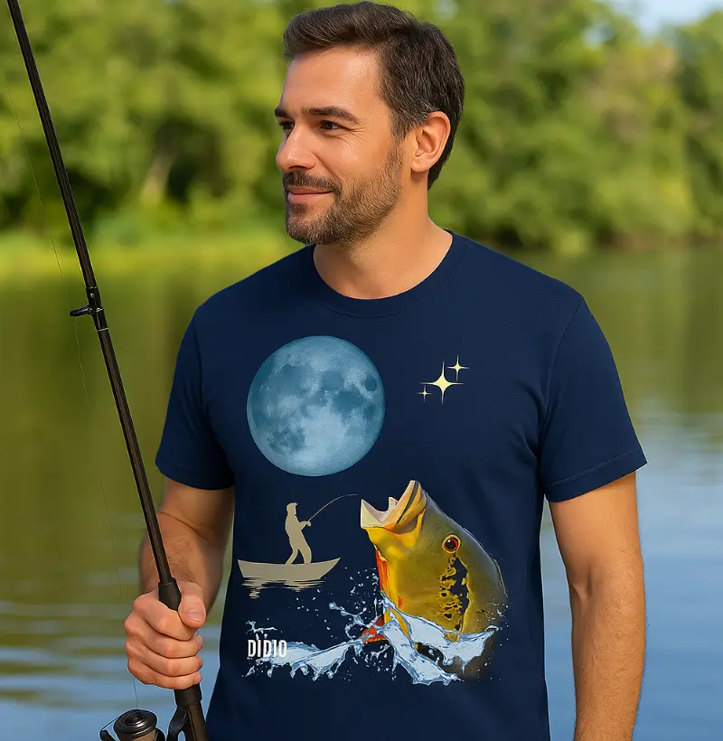 Pescando Tucunaré ao luar