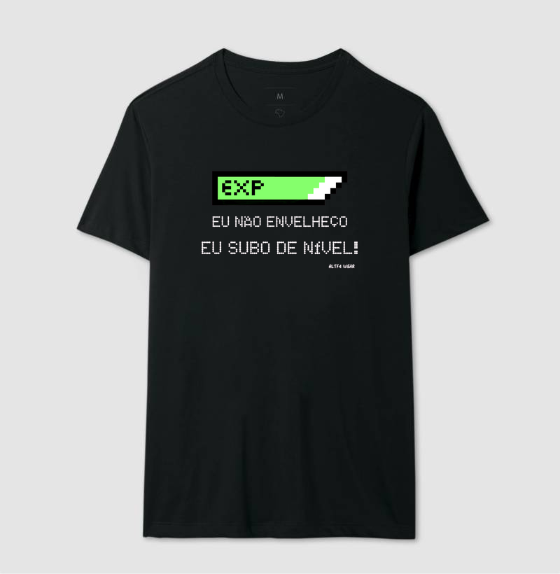 Camiseta Level UP – EXP +1