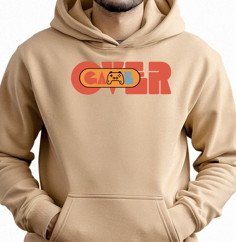 Moletom Slim com Bolso “Game Over”