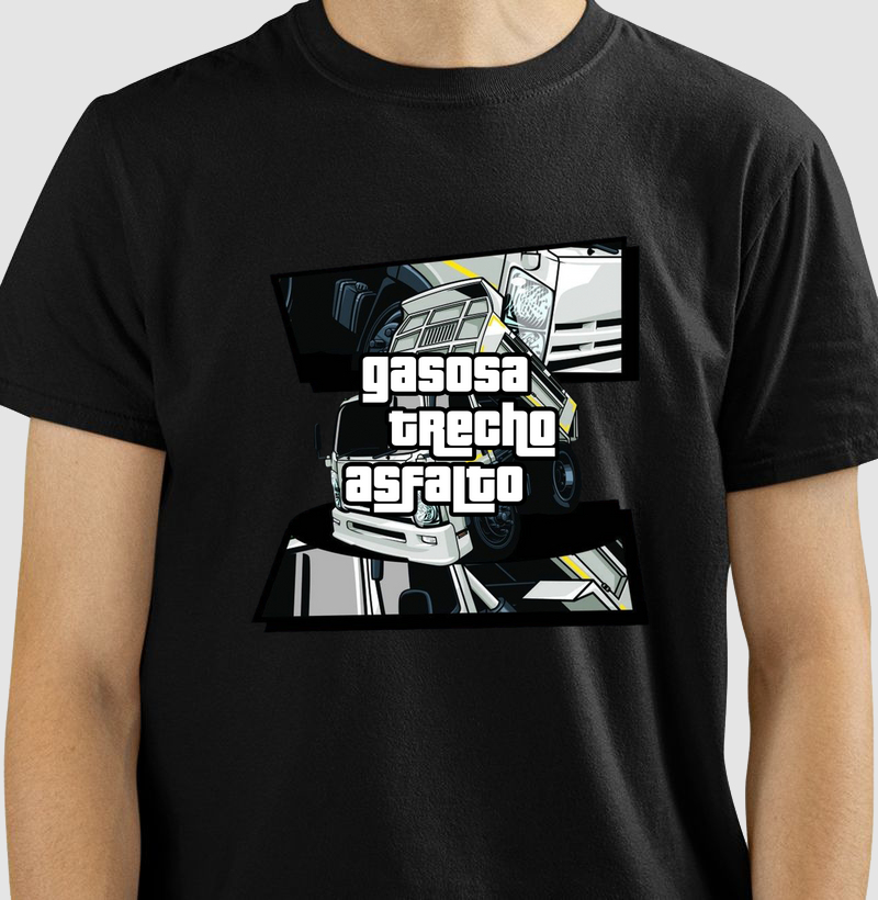Gasosa, trecho e asfalto