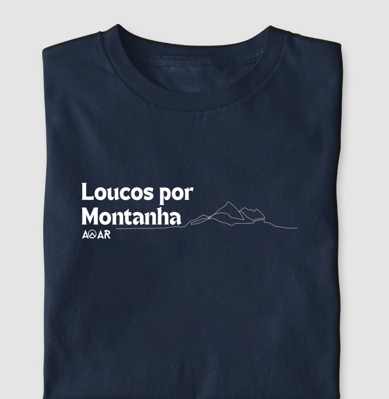 Camiseta loucos s por montanha