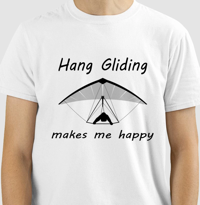 Camiseta Hang Gliding makes me happy