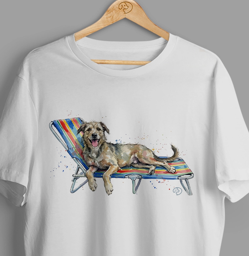 Cachorro na Cadeira de Praia