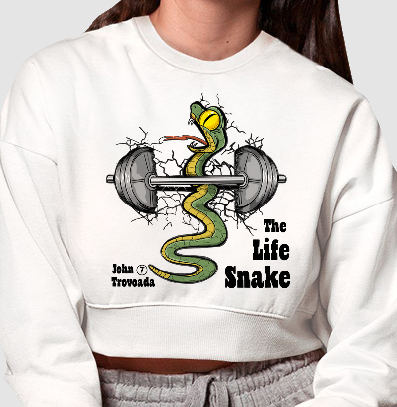 Cropped moletom The Life Snake 