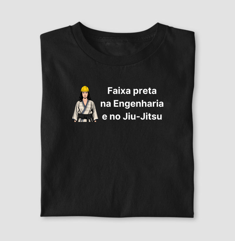 Faixa preta na Engenharia e no Jiu-Jitsu - Mulher branca