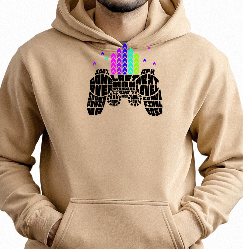 Moletom Slim com Bolso “Controle Gamer”