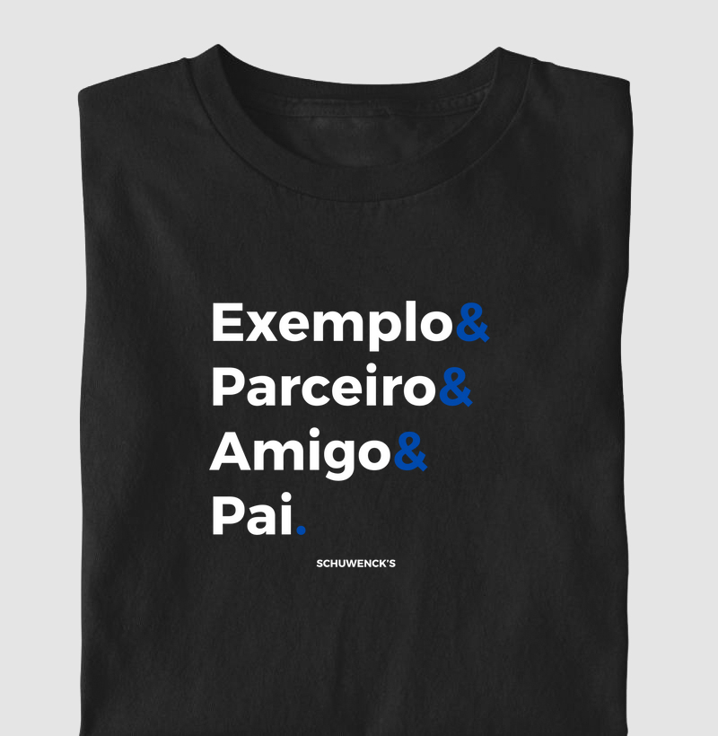 Camisa Dia dos Pais Branco & Azul