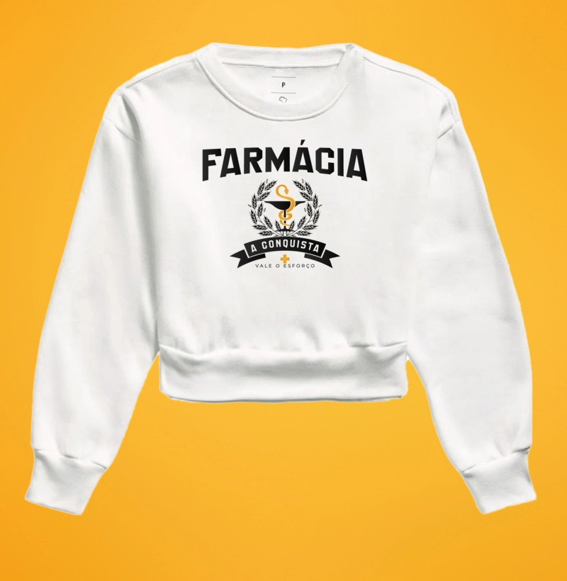 Moletom Cropped  Farmácia conquista