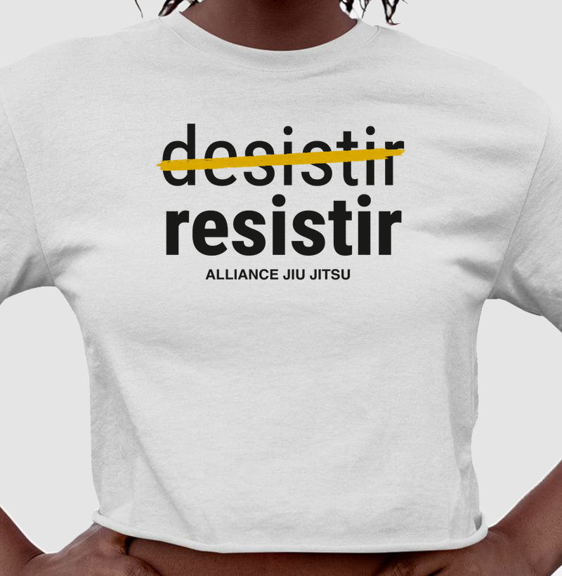Cropped Resistir I Branco